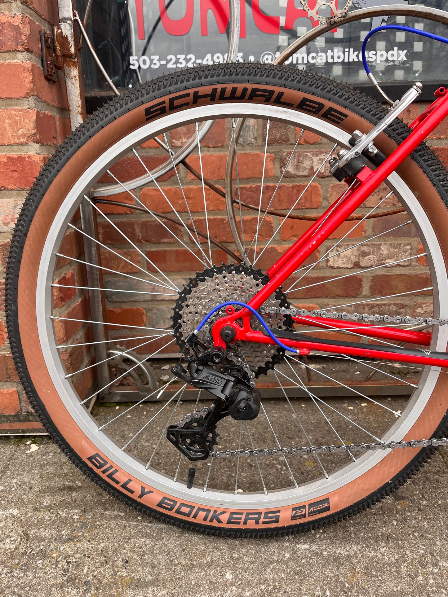 Gary Fisher Advance vintage mountain bike 16” red custom refurbished