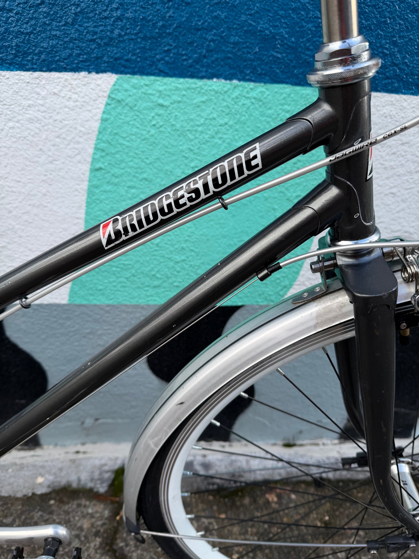 Bridgestone MB3 bike 700c wheels 19" step thru frame custom refurbished