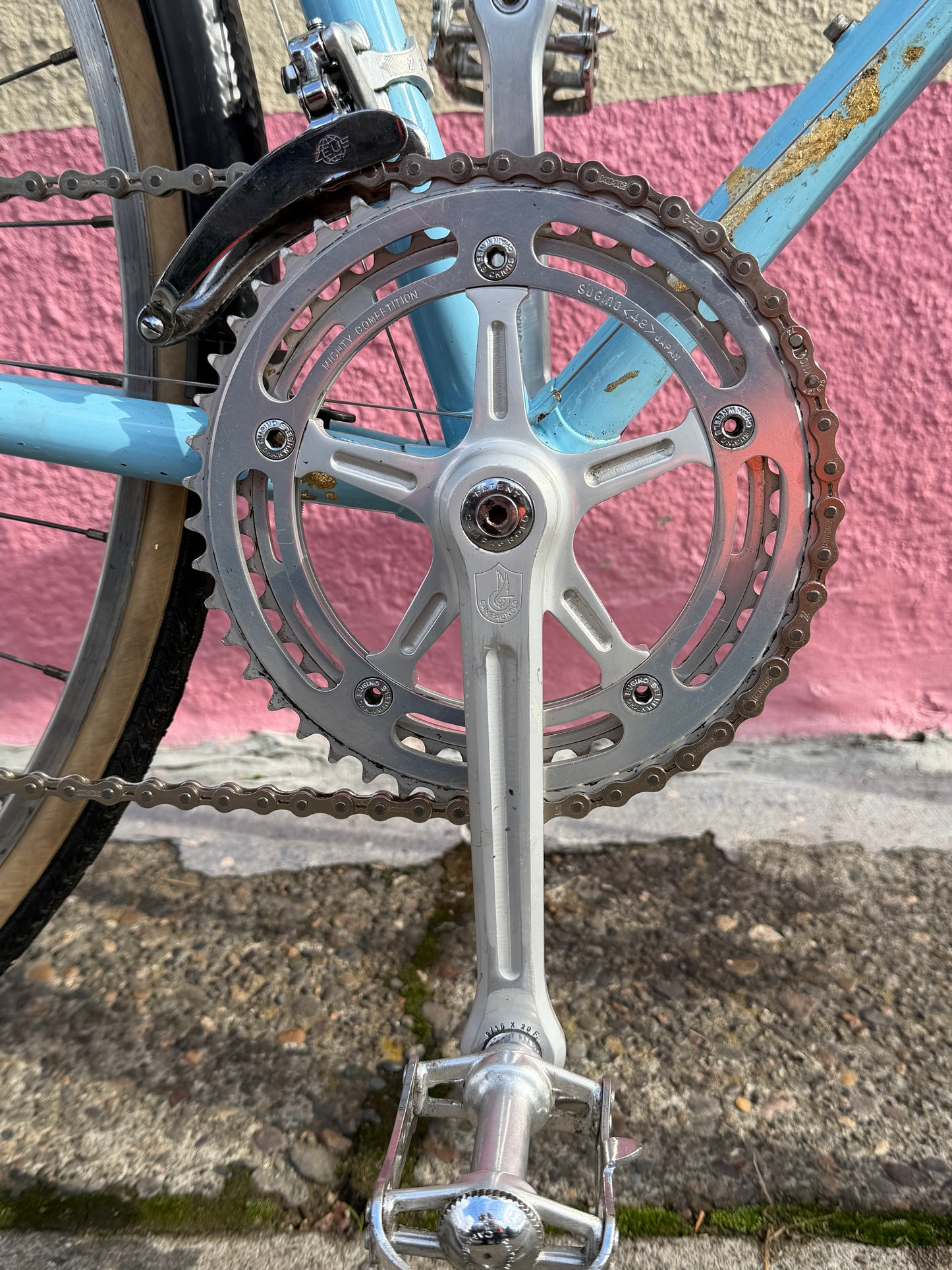 Carlton road bike vintage 60s 70s era, 55cm frame campag parts kintsugi custom refurbished