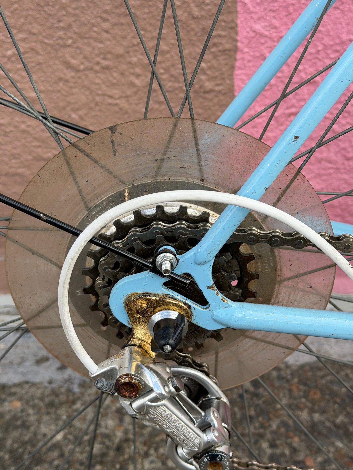 Carlton road bike vintage 60s 70s era, 55cm frame campag parts kintsugi custom refurbished