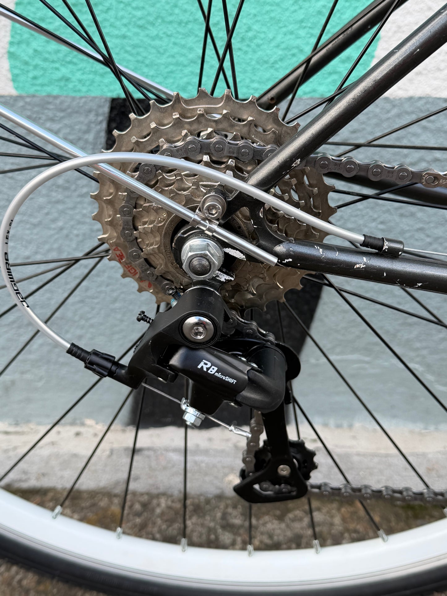 Bridgestone MB3 bike 700c wheels 19" step thru frame custom refurbished