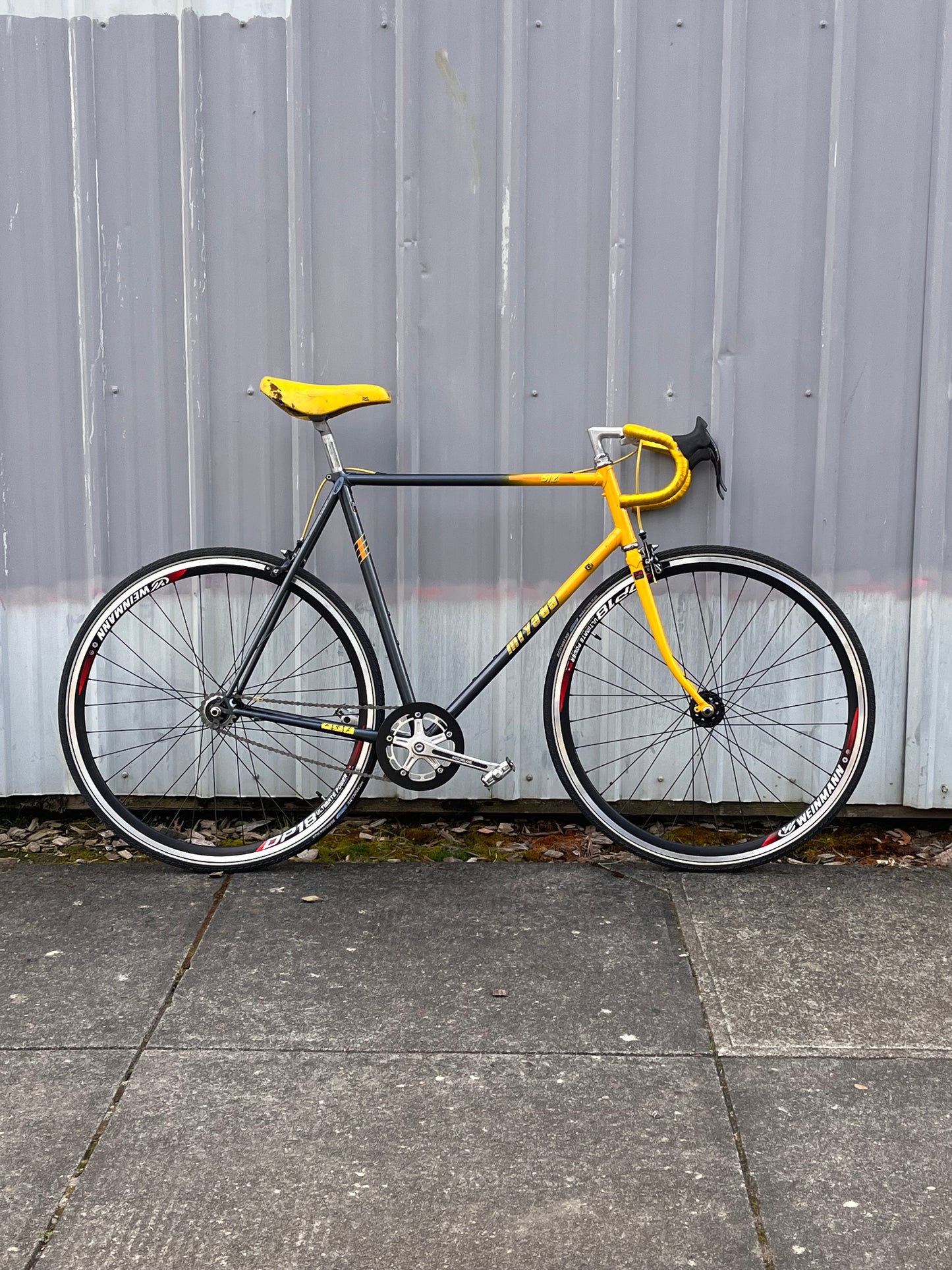 Miyata 512 singlespeed road bike 59cm frame 700c wheels custom refurbished