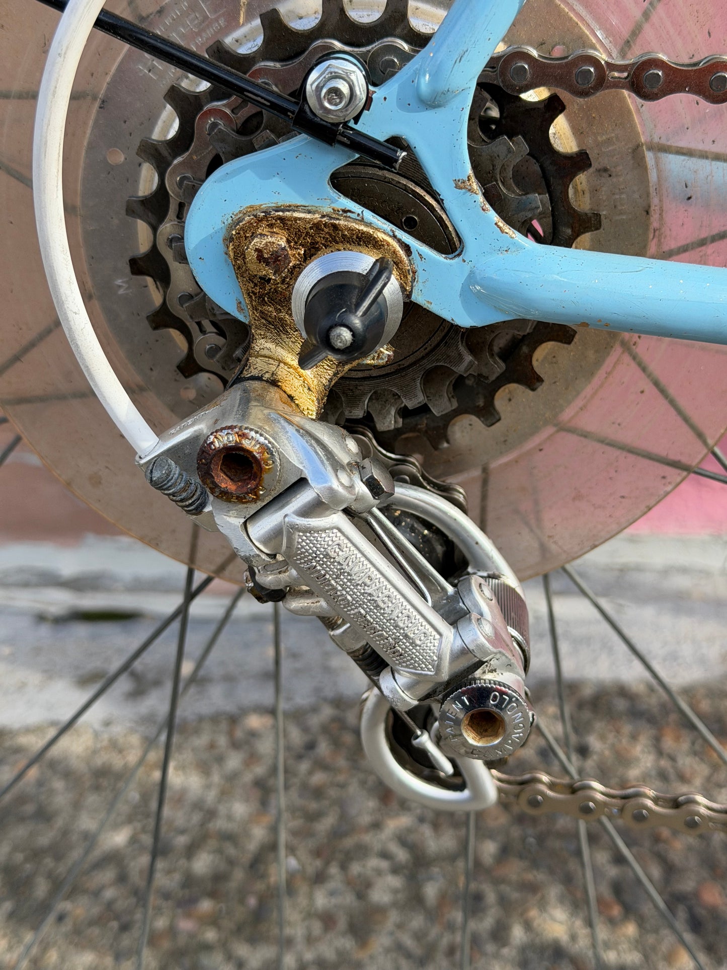 Carlton road bike vintage 60s 70s era, 55cm frame campag parts kintsugi custom refurbished