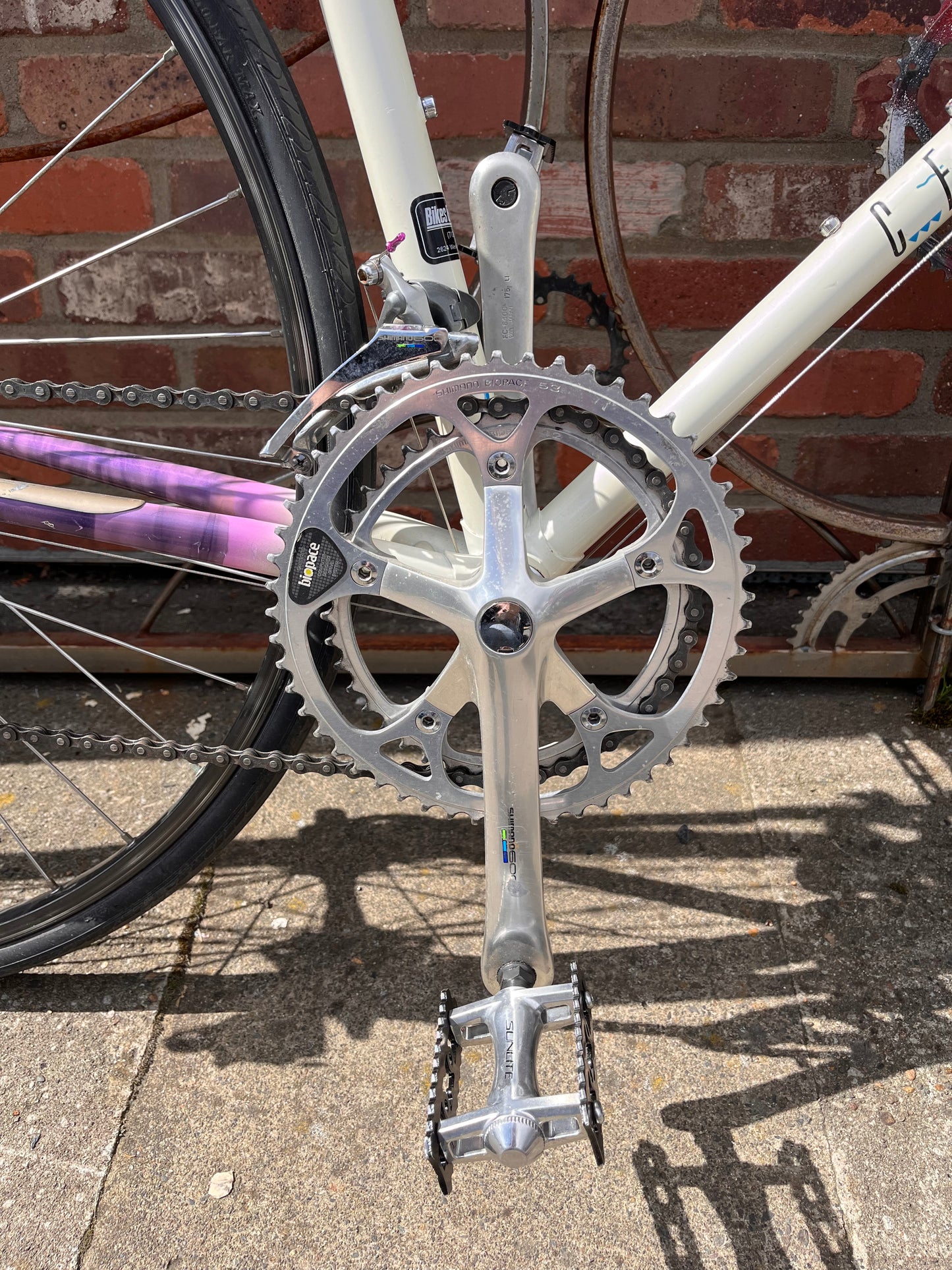 Centurion Ironman Master triathlon bike Dave Scott signature 58cm frame 700c wheels shimano 600 2x7 custom refurbished