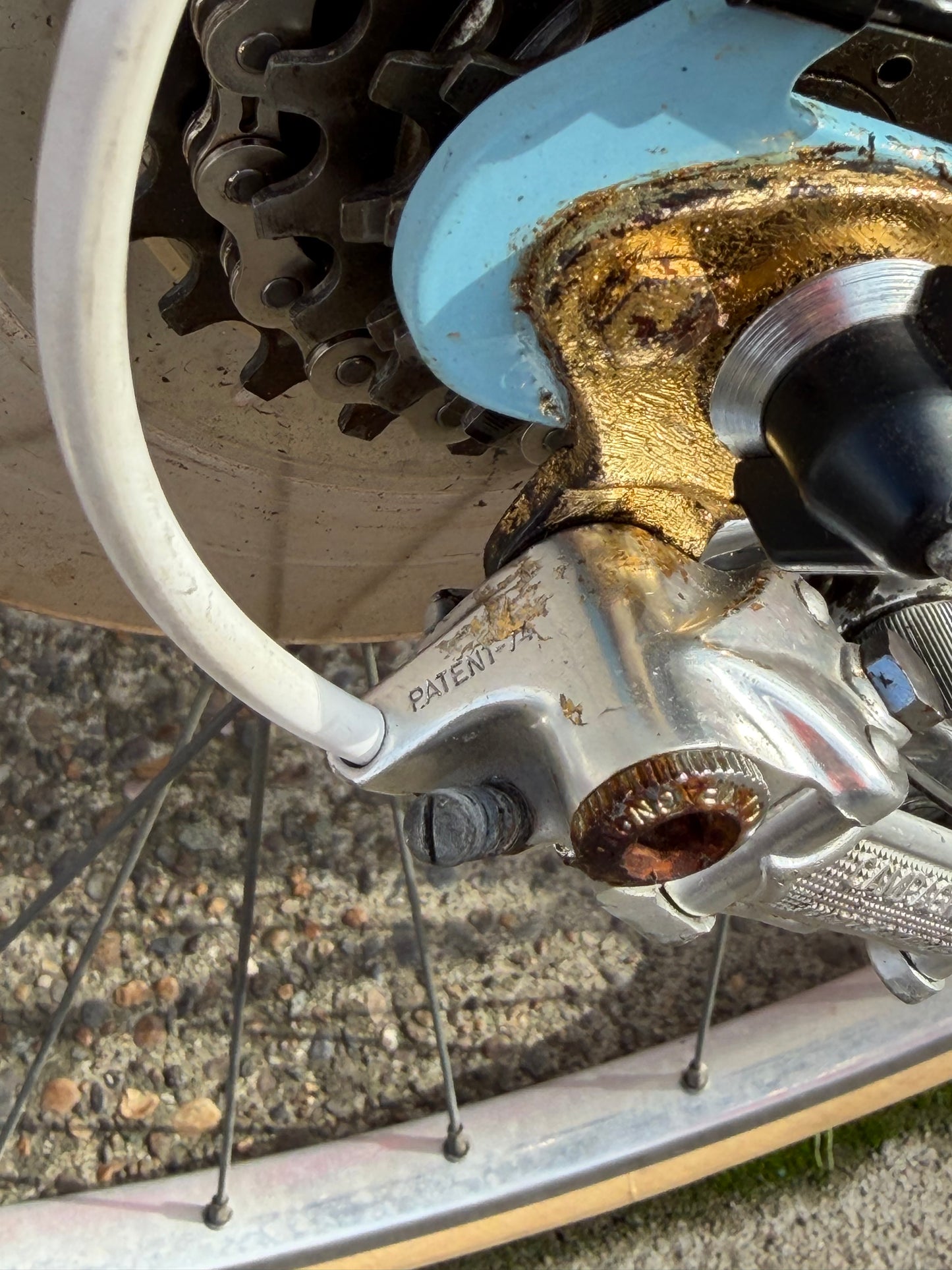 Carlton road bike vintage 60s 70s era, 55cm frame campag parts kintsugi custom refurbished