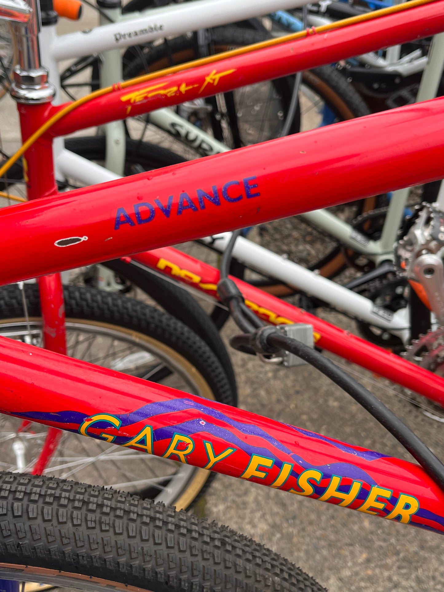 Gary Fisher Advance vintage mountain bike 16” red custom refurbished