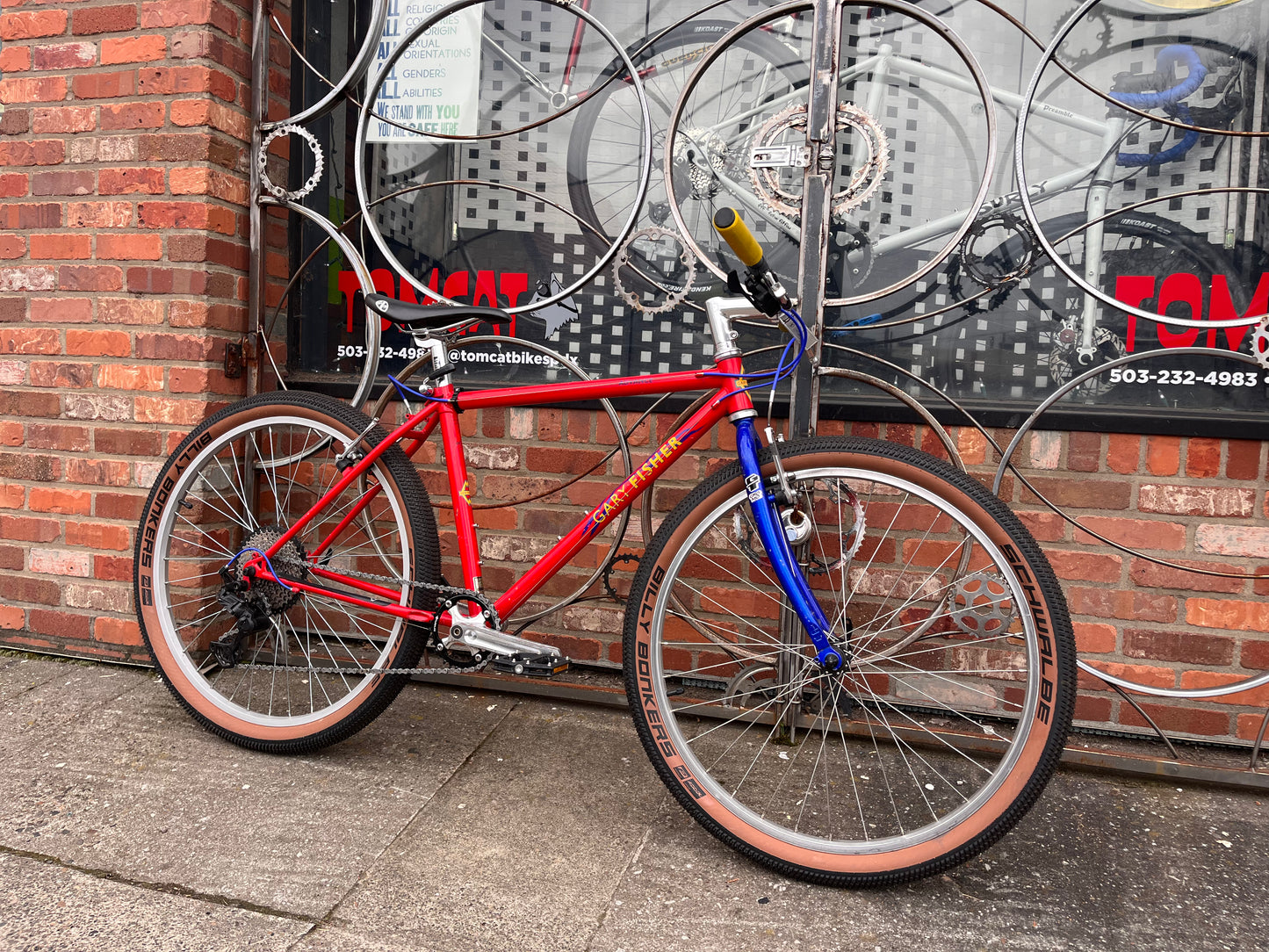 Gary Fisher Advance vintage mountain bike 16” red custom refurbished