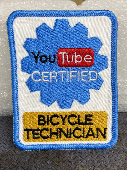 YouTube Certified Bike Mechanic Patch Custom