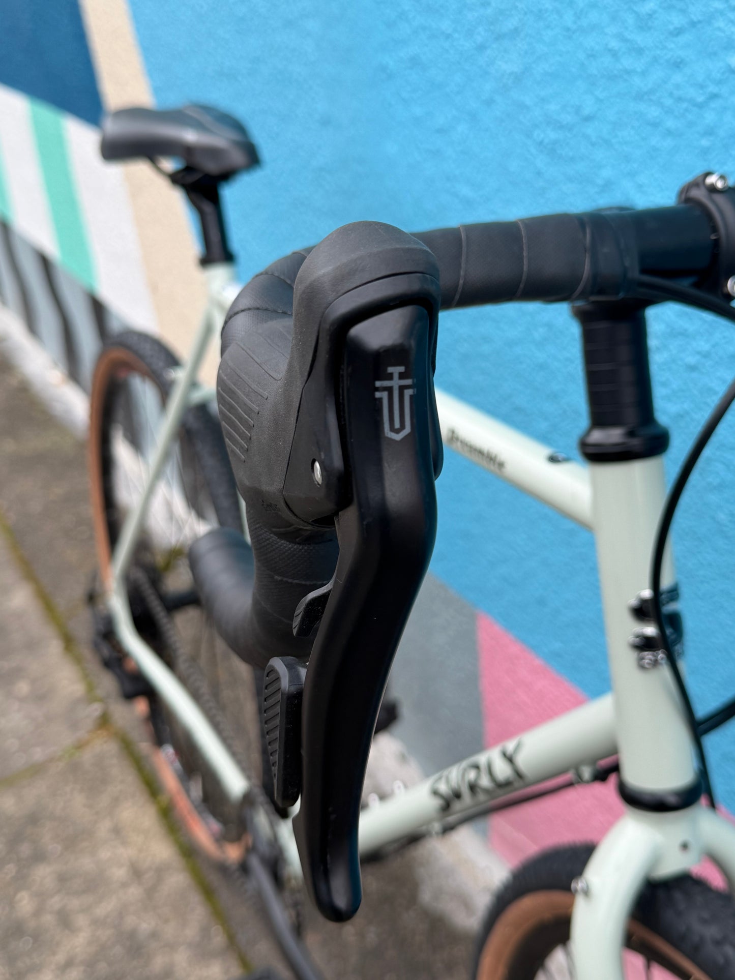 Custom Surly Preamble all road build: WTB, DT Size large. Best buds green. Cascara