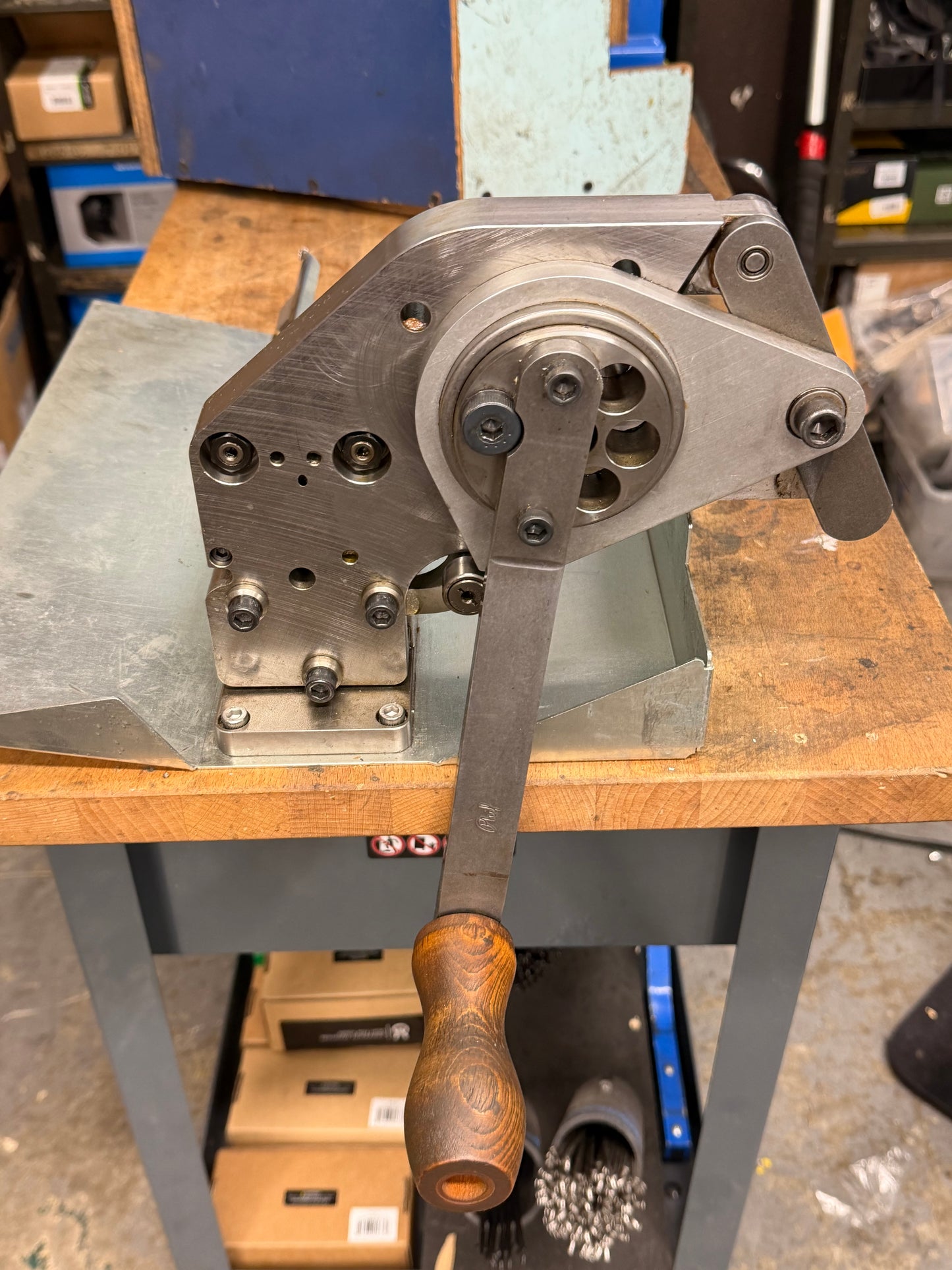 Phil Wood Spoke Cutting Machine custom refurbished