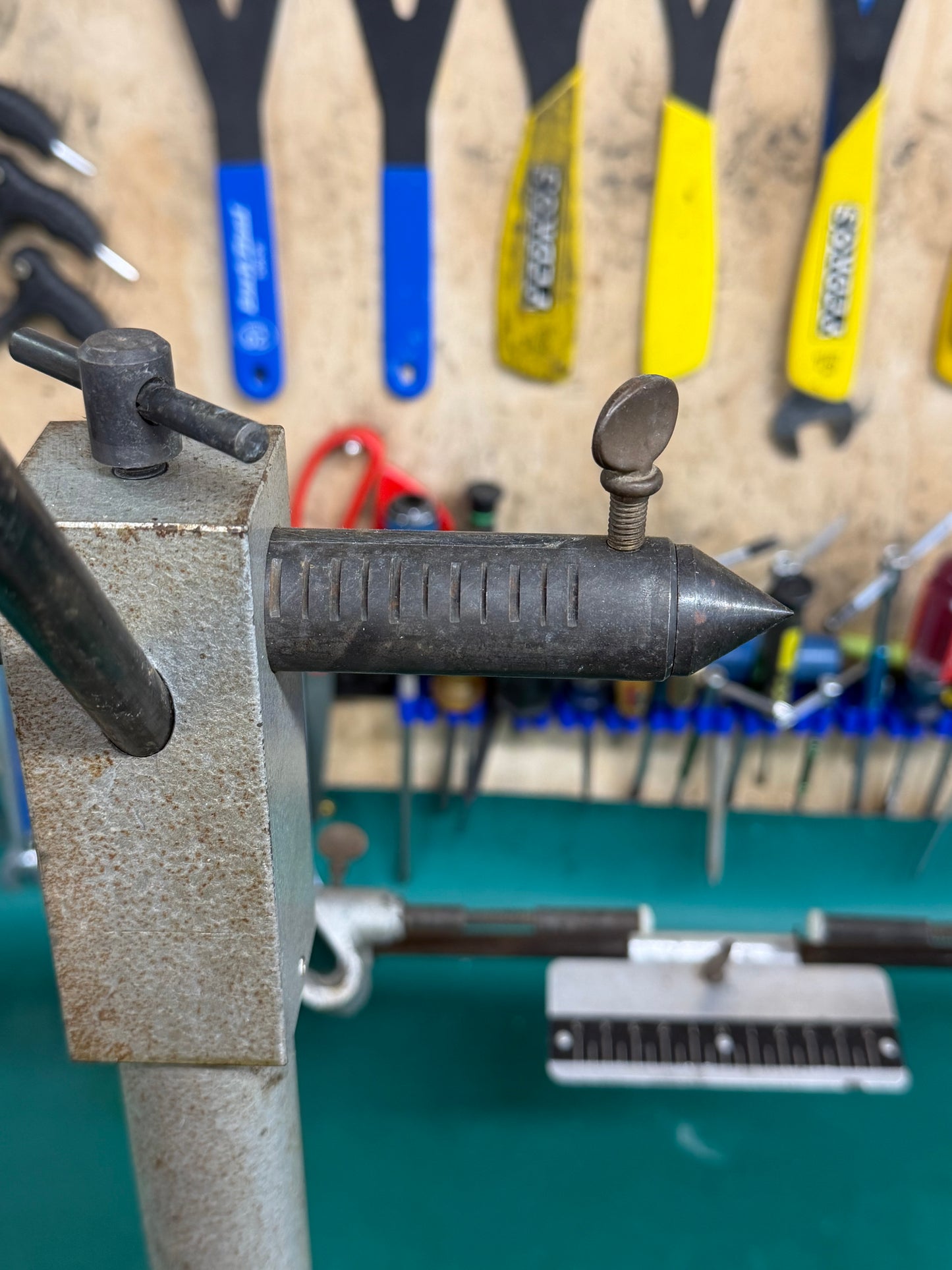 Var #74 wheel truing stand vintage wheel building tool motorcycle