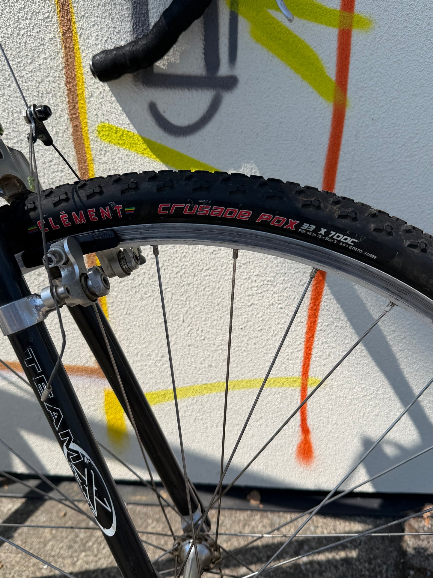 Singlespeed Cyclocross SSCX bike 700c wheels 58cm frame white custom refurbished