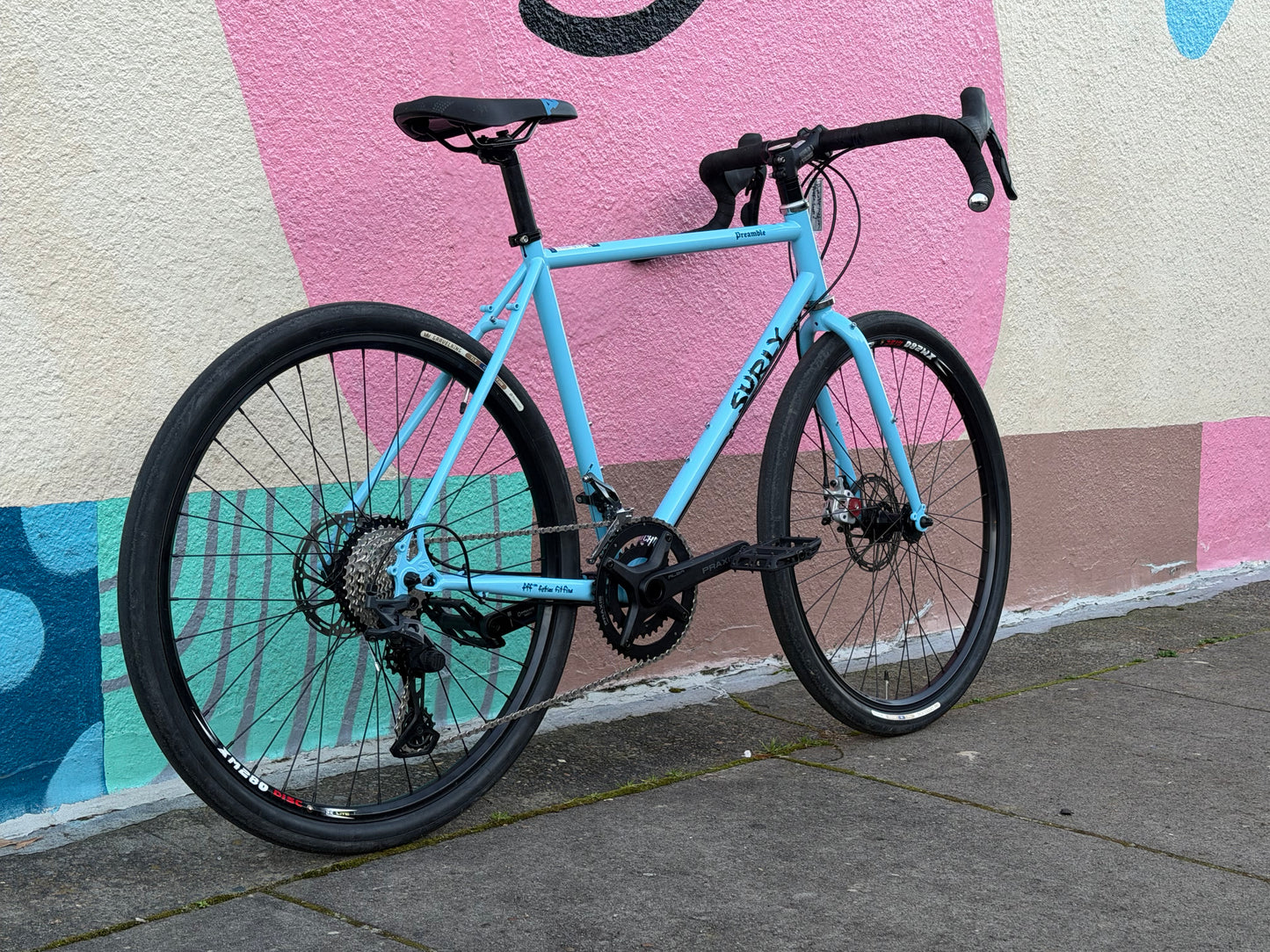 Surly Preamble Custom All-Road Bike Microshift Sword Praxis 2x10 Monkeyflower medium.