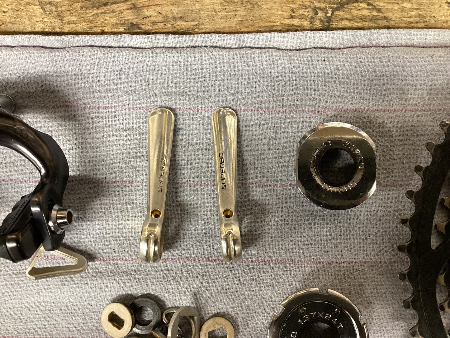 Suntour Superbe Pro group black lightning edition vintage rare!