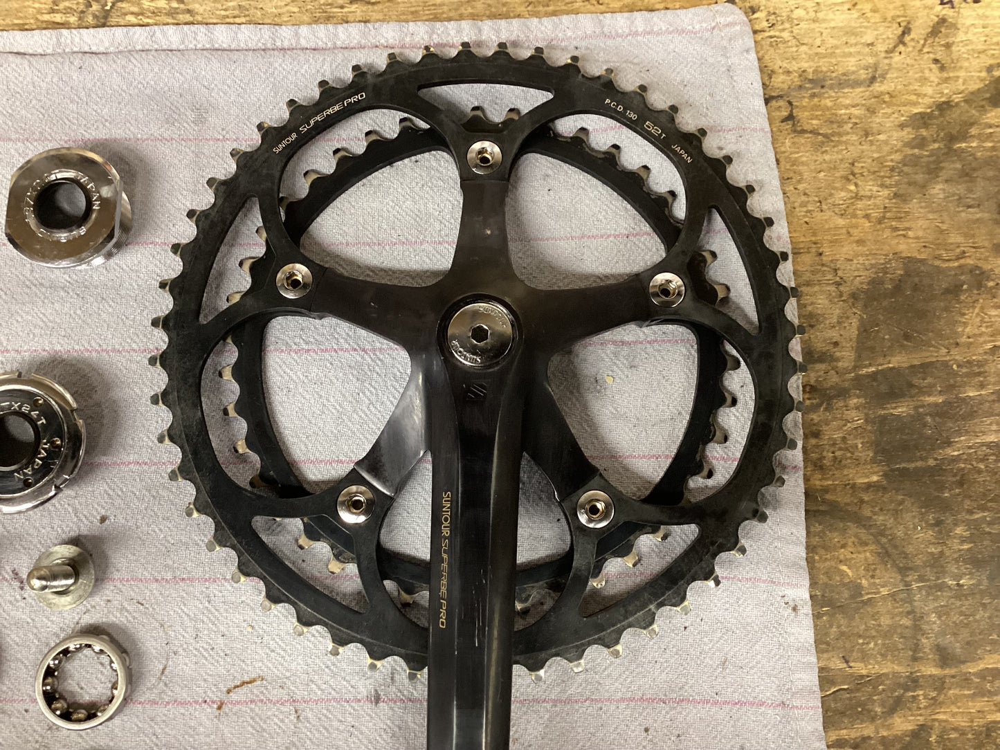 Suntour Superbe Pro group black lightning edition vintage rare!