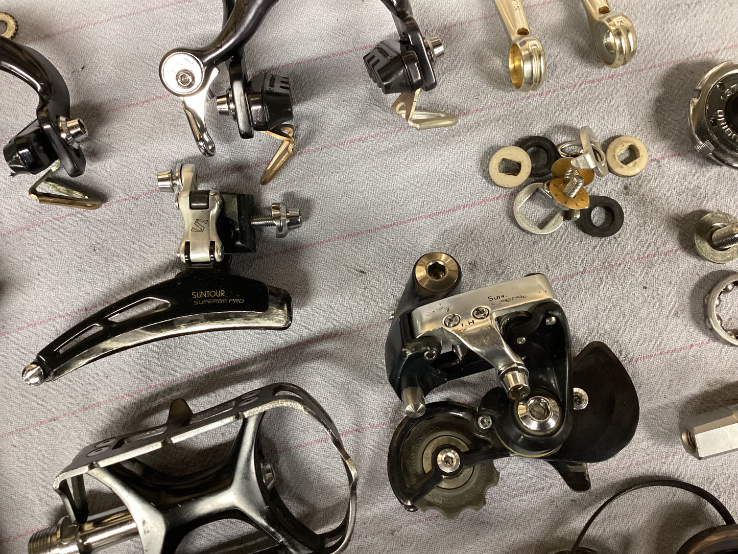 Suntour Superbe Pro group black lightning edition vintage rare!