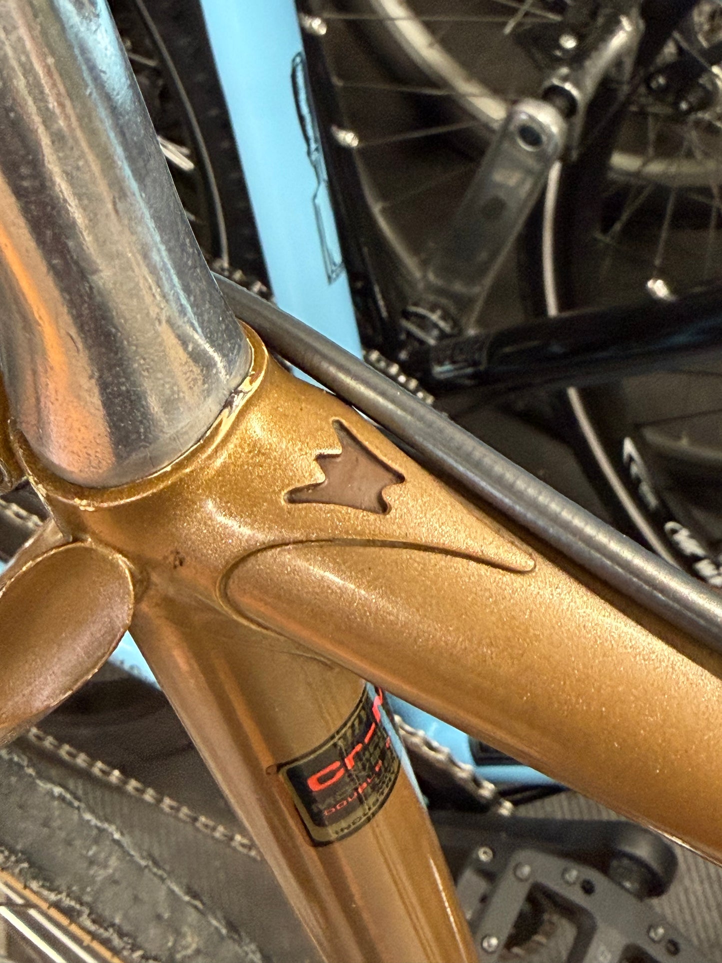 Miyata Twelve Hundred road bike 59cm Riv champagne Mustache bar custom refurbished