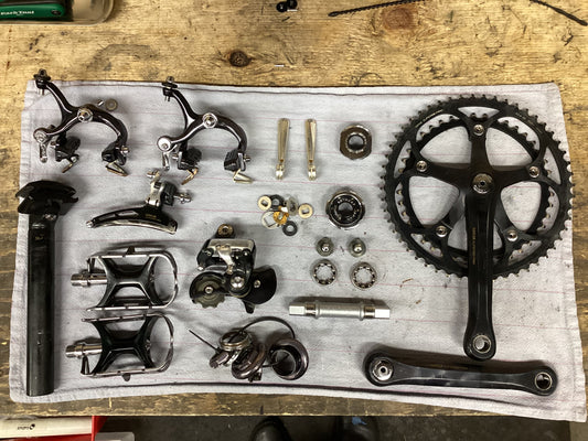 Suntour Superbe Pro group black lightning edition vintage rare!