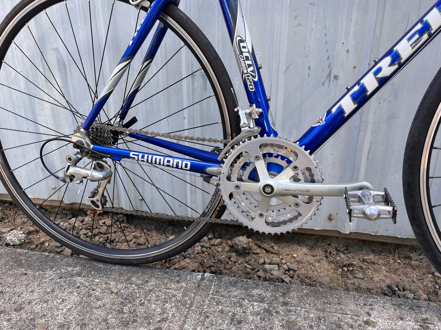 Trek OCLV 1200 carbon road bike Shimano Ultegra 3x9 w 700c wheels 54cm frame custom refurbished