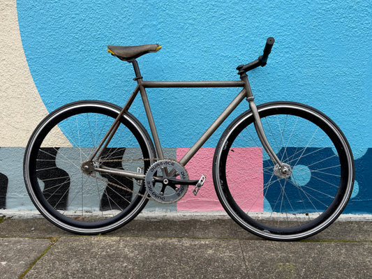 Fixed gear track bike 50cm frame raw dura ace Sugino 700c wheels custom refurbished