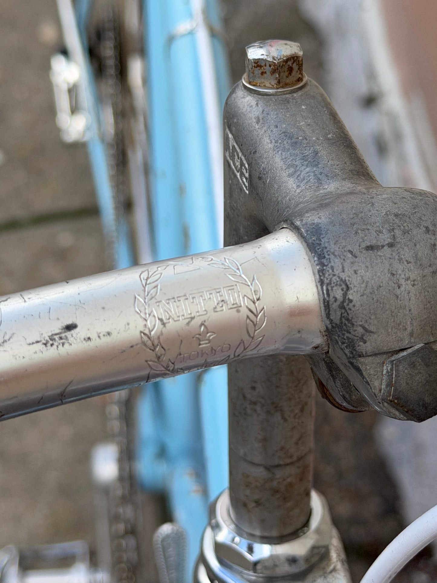 Carlton road bike vintage 60s 70s era, 55cm frame campag parts kintsugi custom refurbished