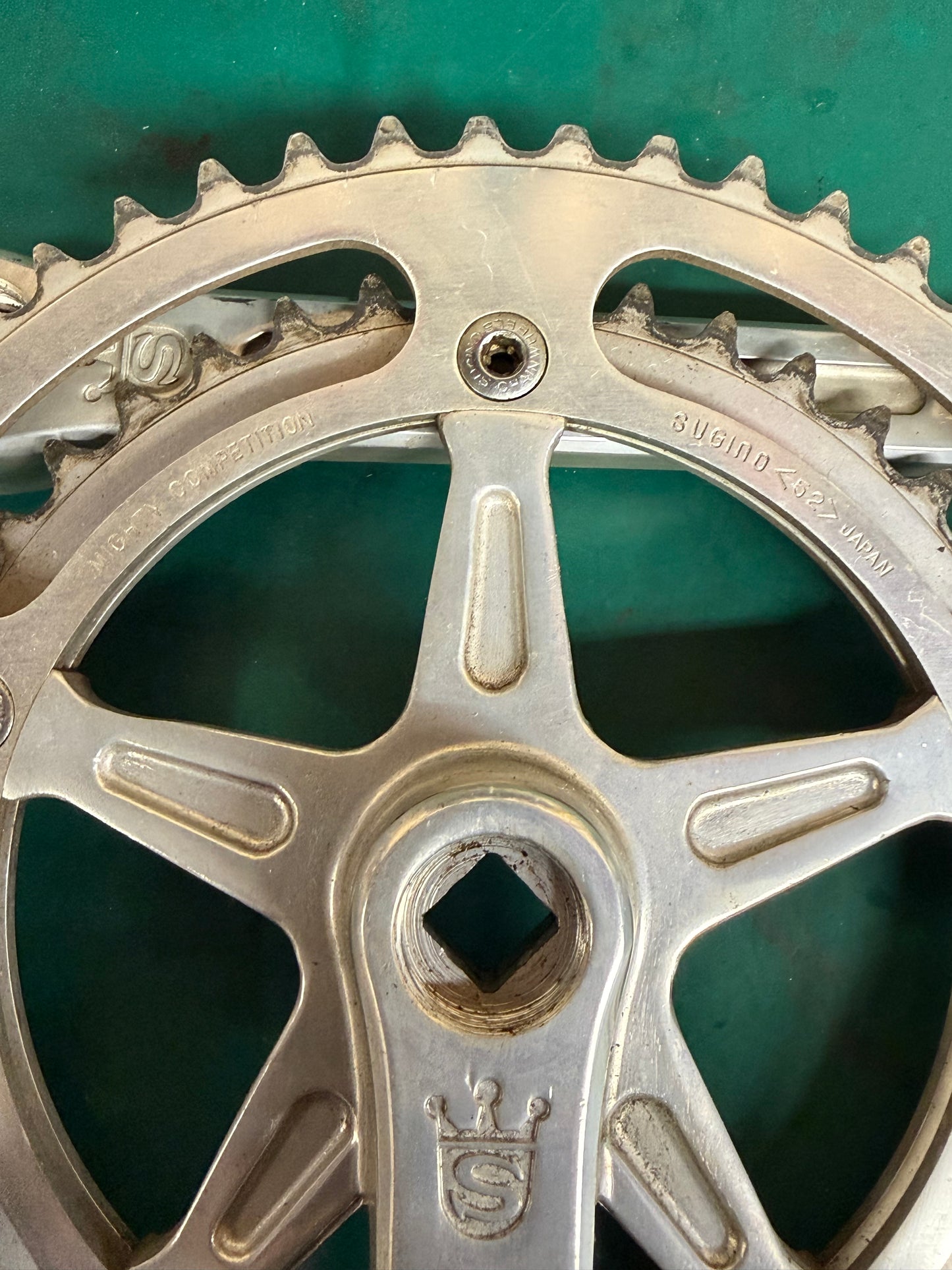 Sugino Mighty Competition crankset 144bcd crankset complete M14 french pedal thread