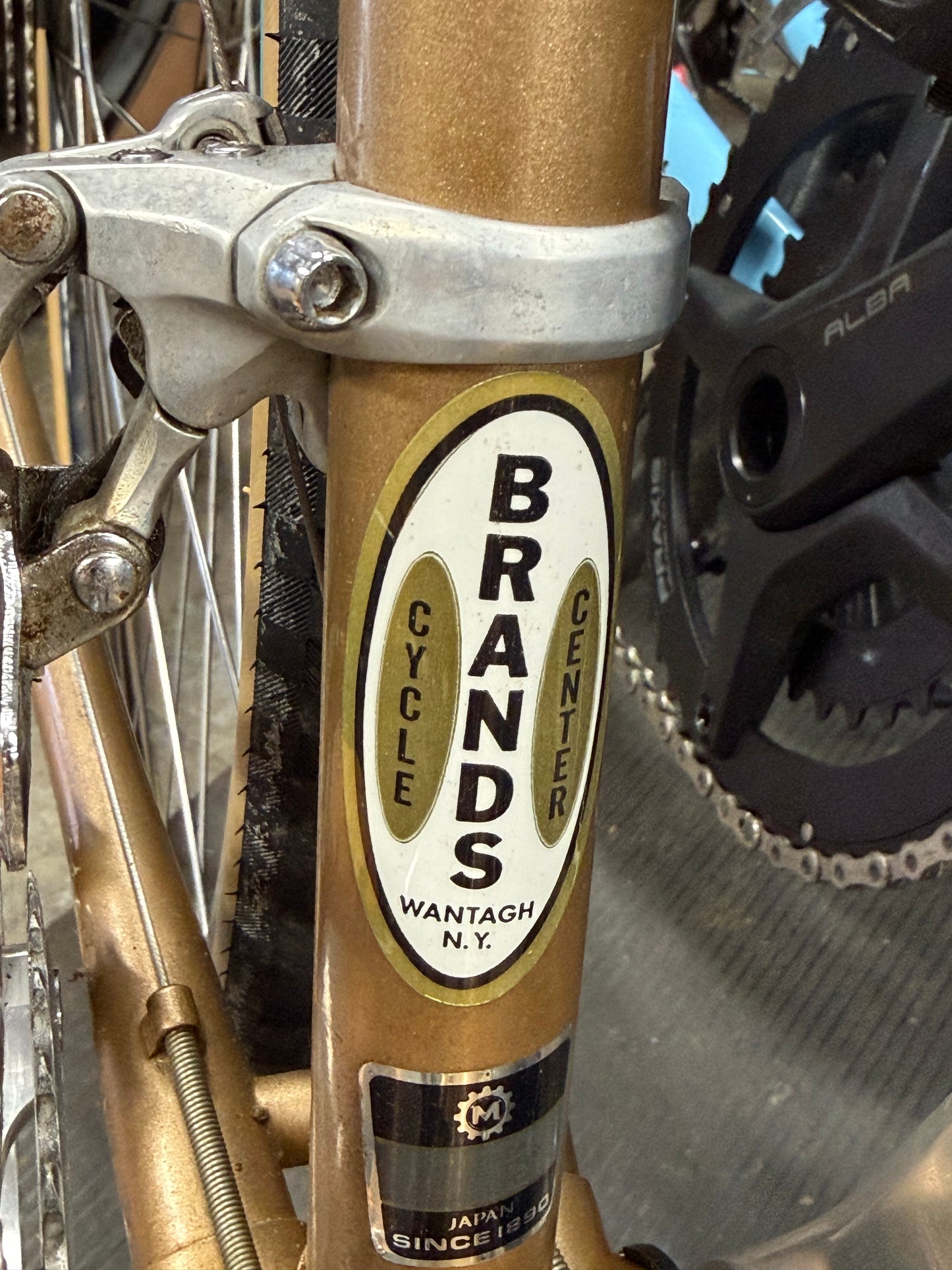 Miyata Twelve Hundred road bike 59cm Riv champagne Mustache bar custom refurbished