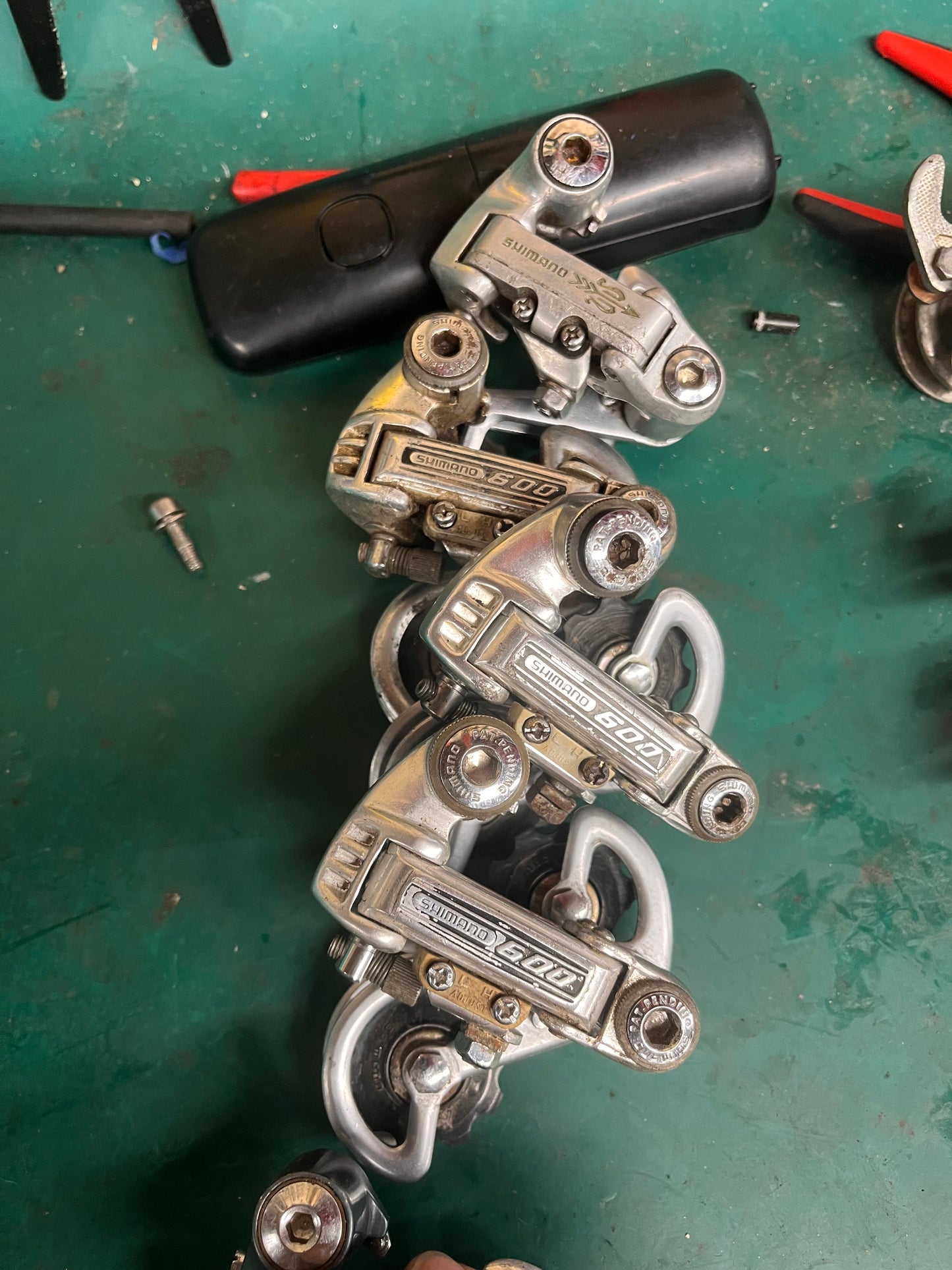 Lot of Shimano 600 pre-index rear derailleurs. Clearance