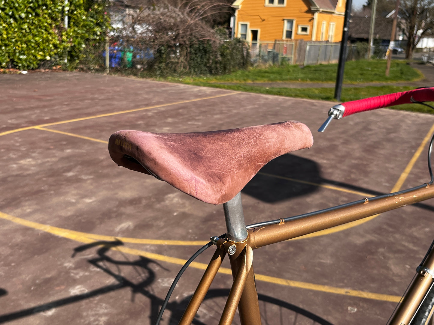 Miyata Twelve Hundred road bike 59cm Riv champagne Mustache bar custom refurbished