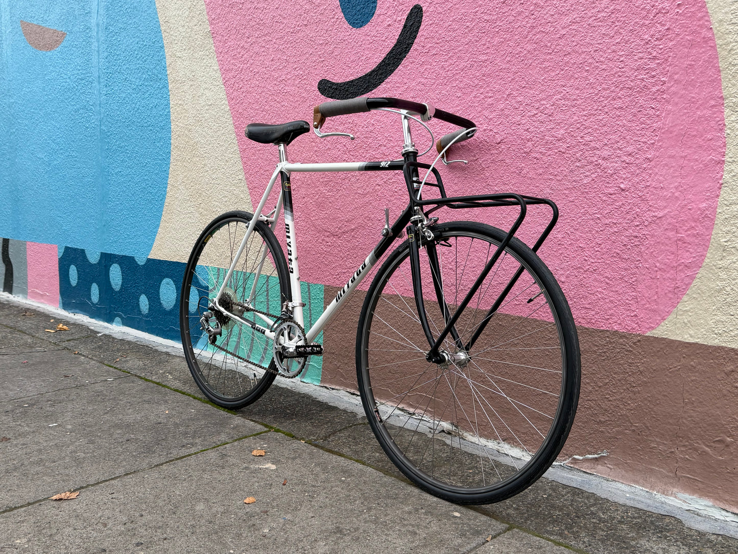 Miyata 912 vintage city bike porteur 59cm frame 700c wheels custom refurbished