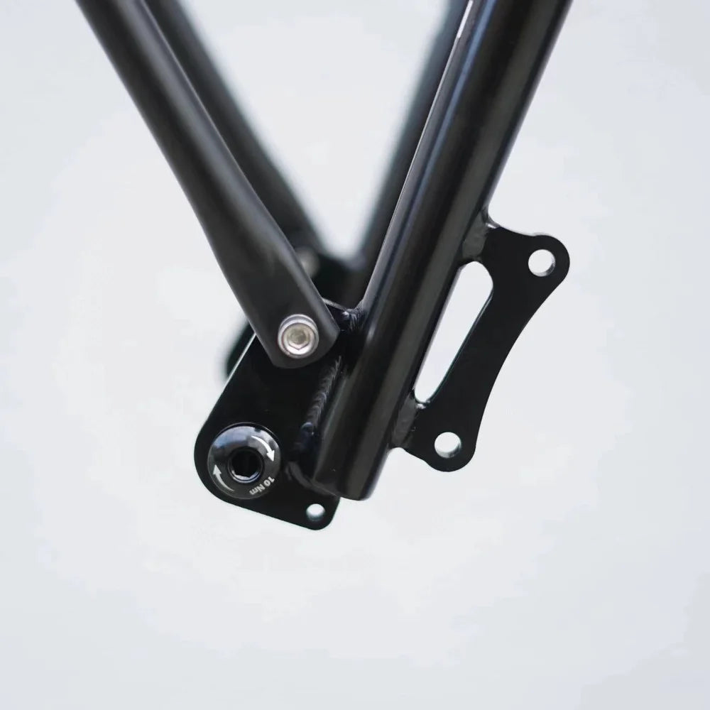 Veloci No.08 cargo bike fork 1 1/8” threadless steerer 20” wheel Clydesdale type, black