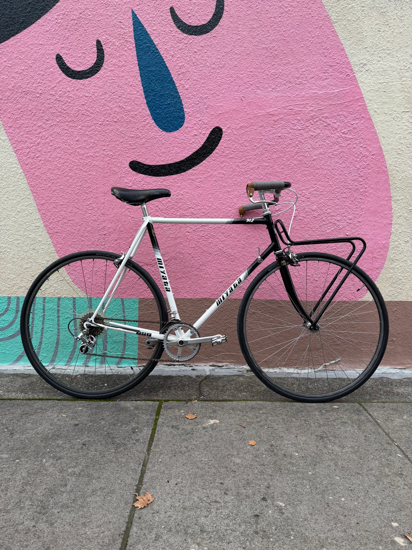 Miyata 912 vintage city bike porteur 59cm frame 700c wheels custom refurbished