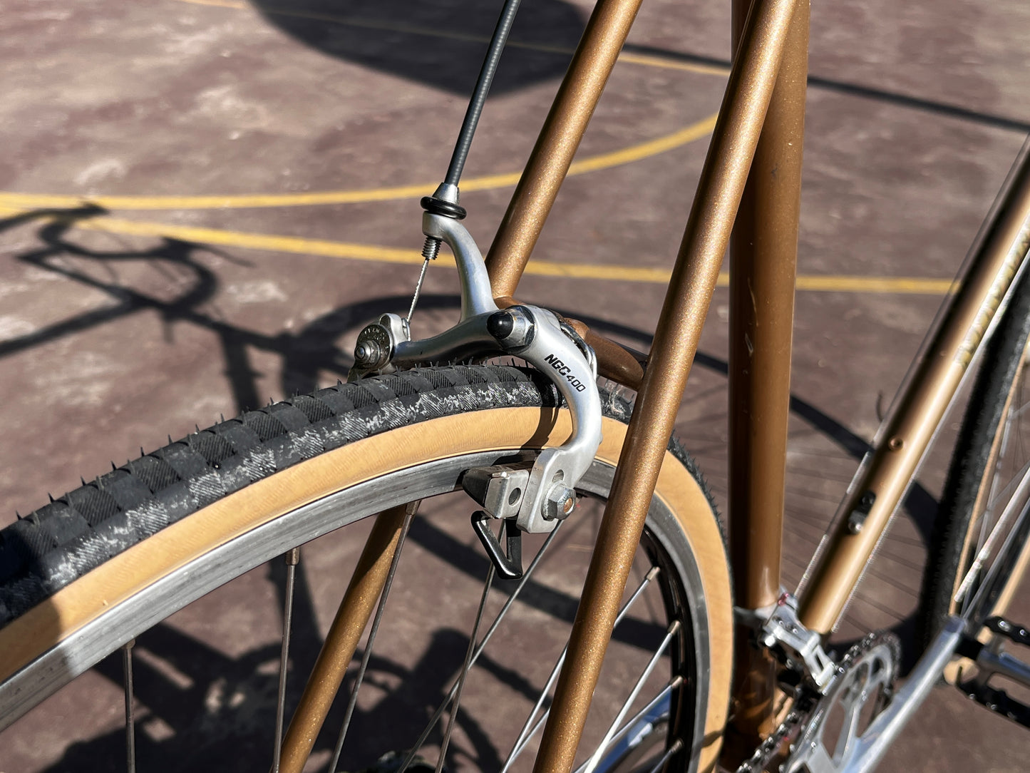 Miyata Twelve Hundred road bike 59cm Riv champagne Mustache bar custom refurbished