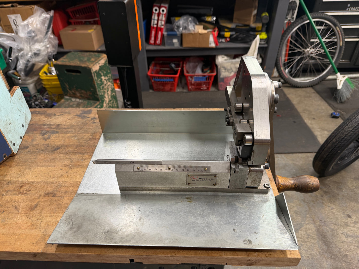 Phil Wood Spoke Cutting Machine custom refurbished