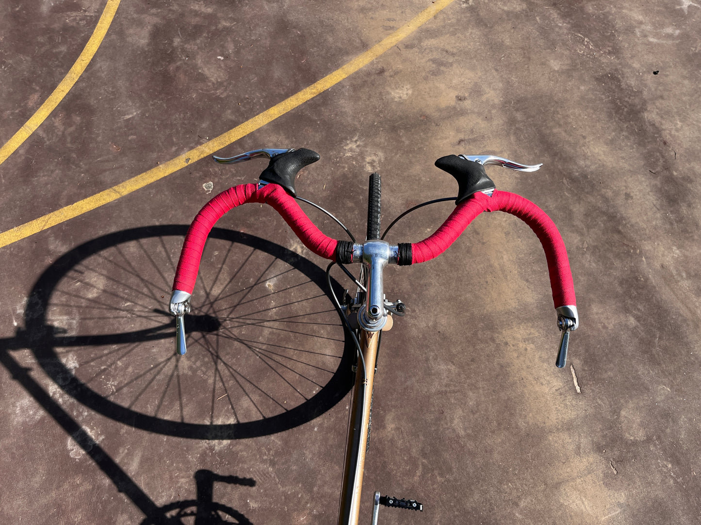 Miyata Twelve Hundred road bike 59cm Riv champagne Mustache bar custom refurbished