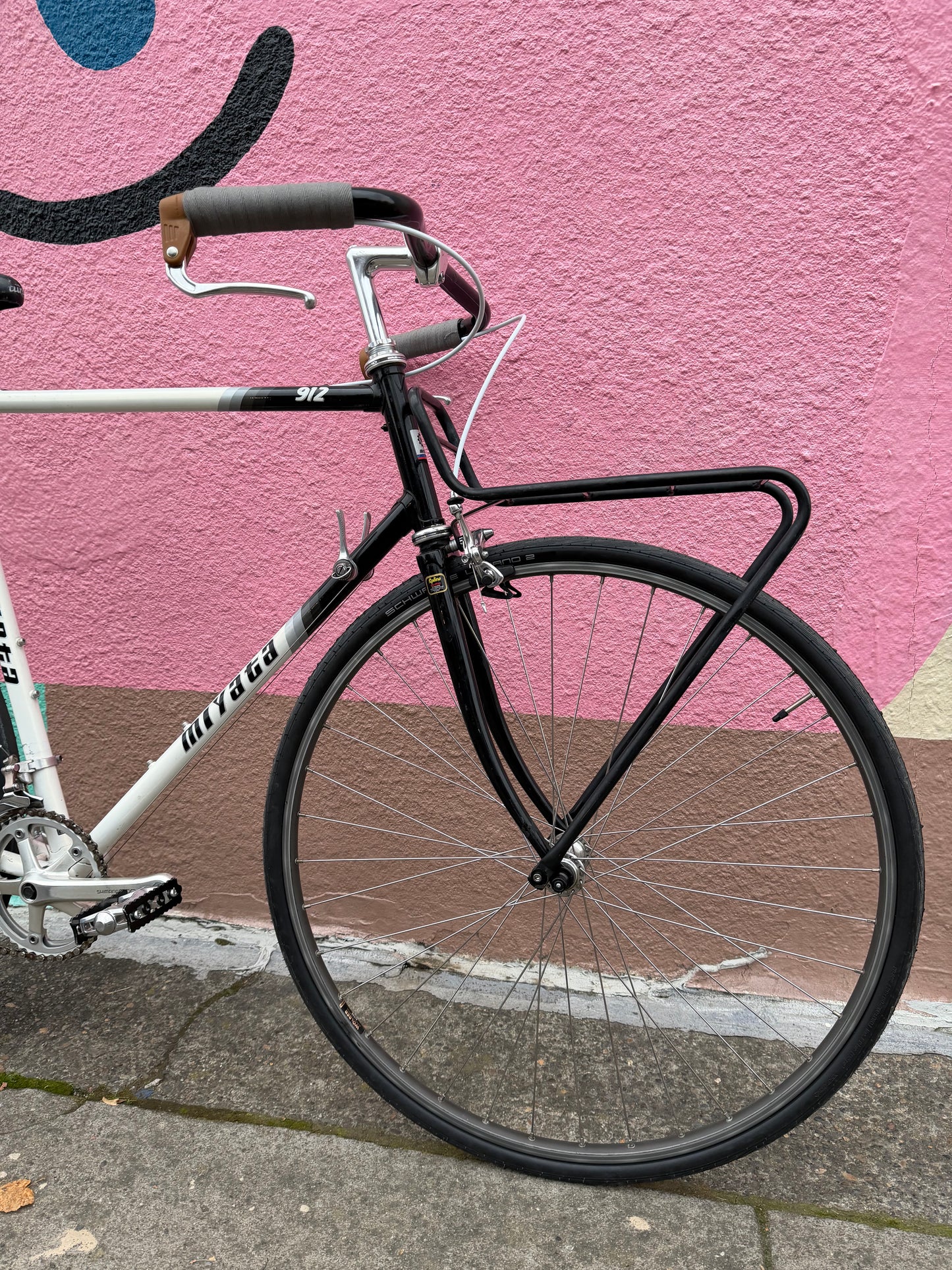 Miyata 912 vintage city bike porteur 59cm frame 700c wheels custom refurbished