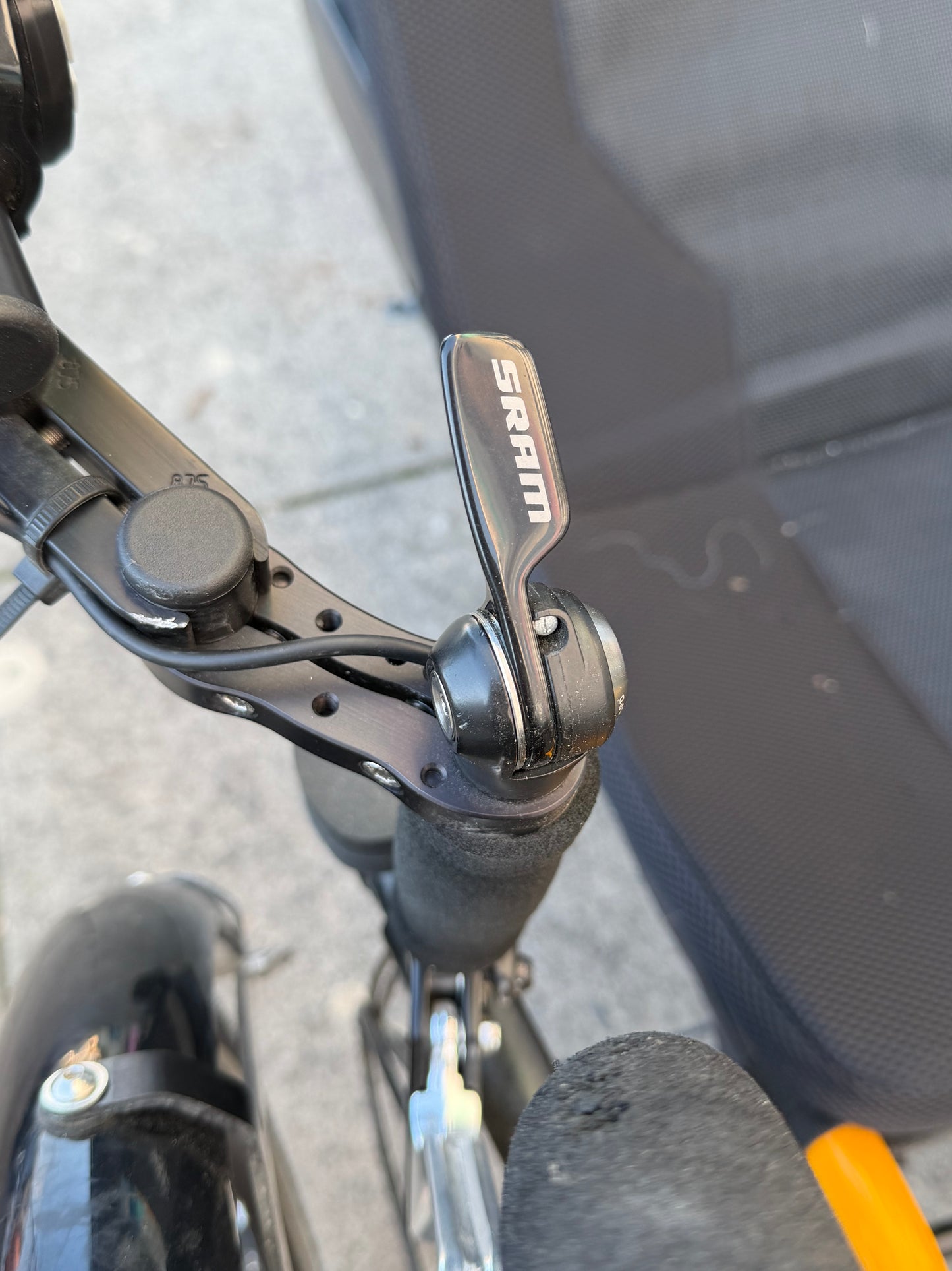 Catrike e-trail recumbent trike, folding with bafang mid drive motor. Custom refurbished.