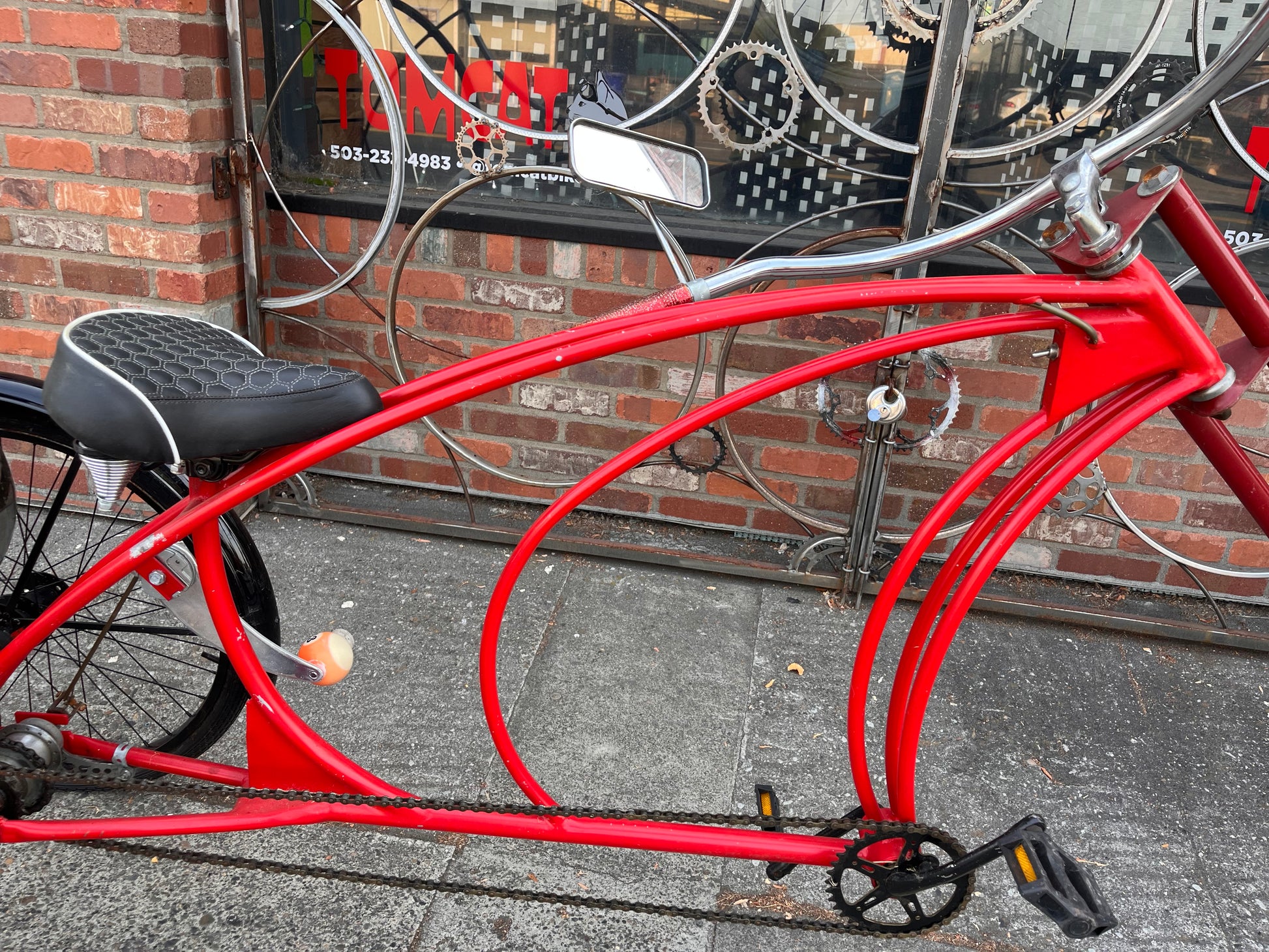 3 wheel chopper bicycle B00zer Cruisers full custom 3 speed chopper trike refurbished