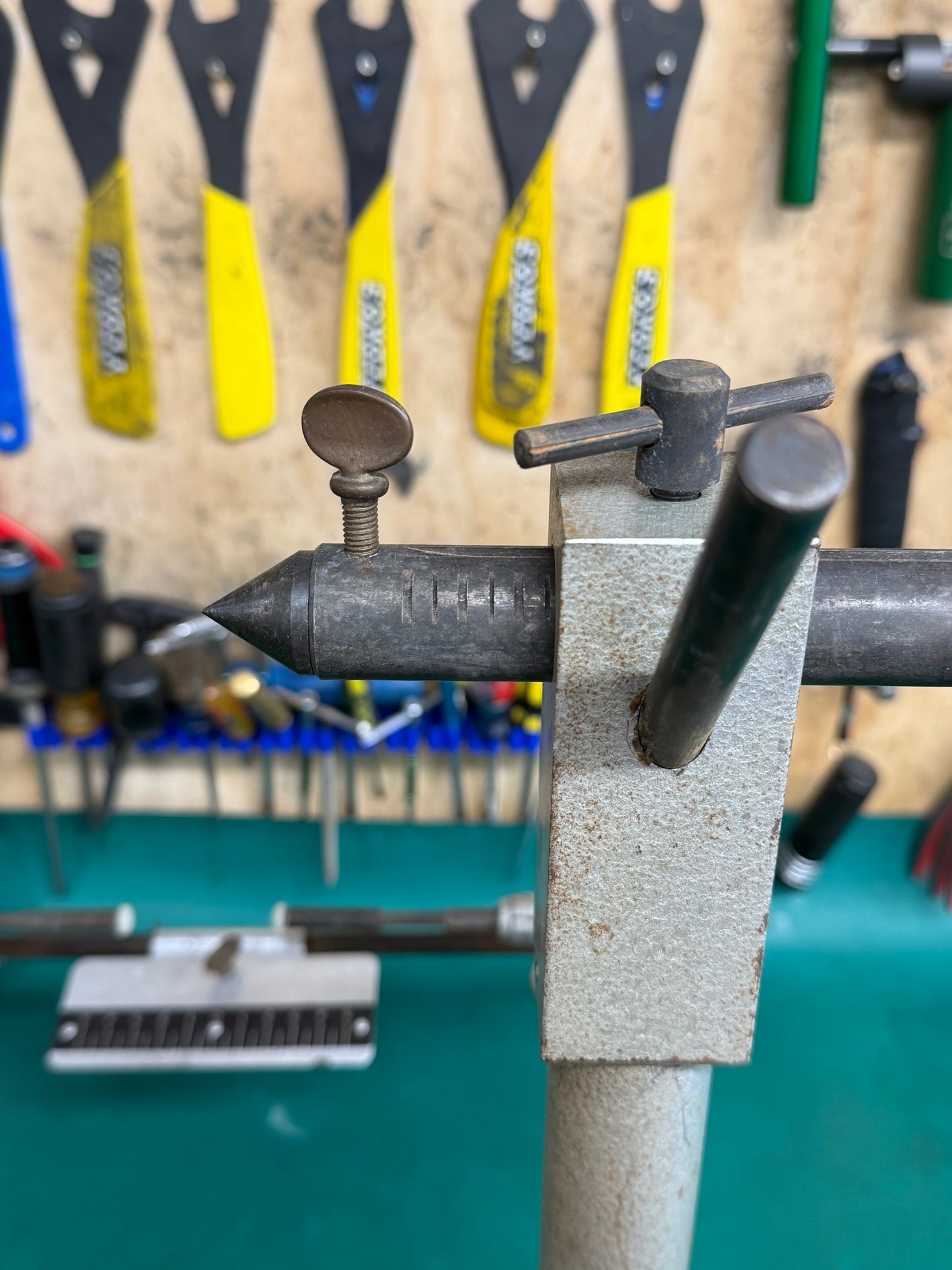 Var #74 wheel truing stand vintage wheel building tool motorcycle