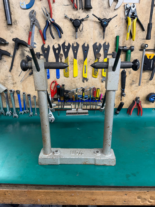 Var #74 wheel truing stand vintage wheel building tool motorcycle