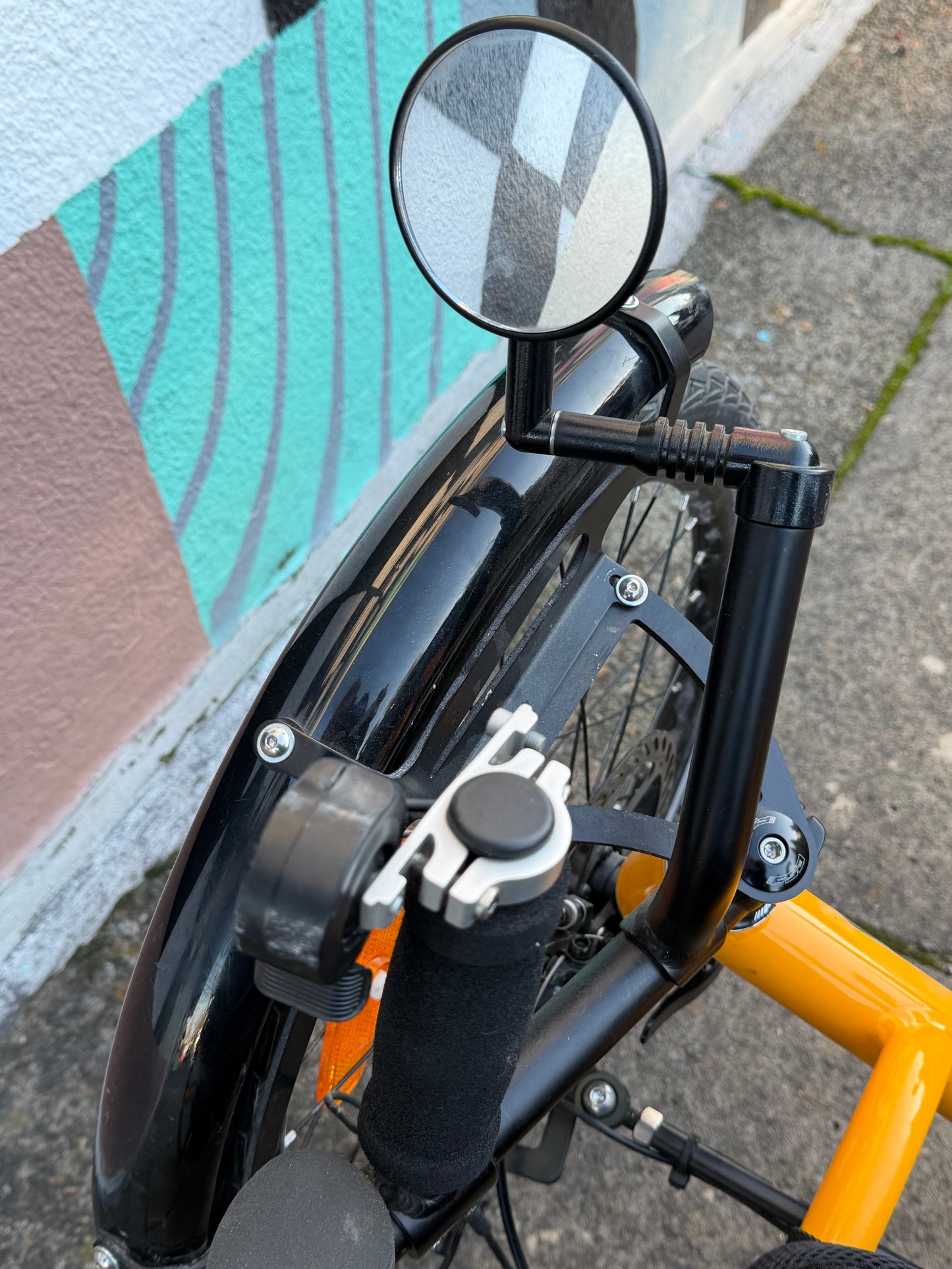 Catrike e-trail recumbent trike, folding with bafang mid drive motor. Custom refurbished.