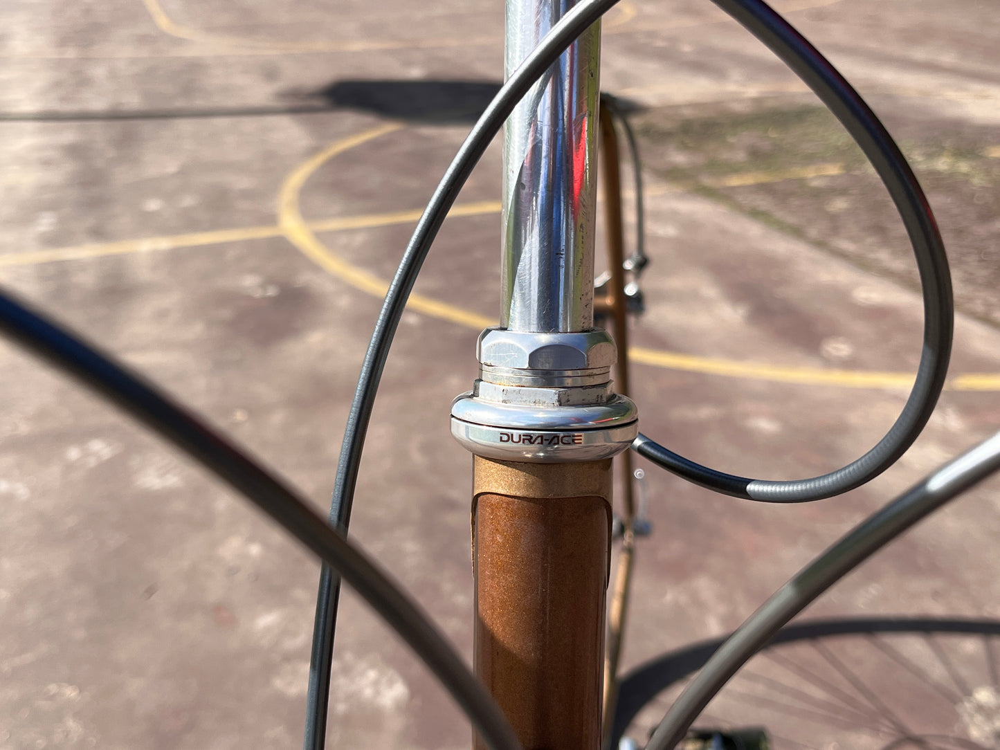 Miyata Twelve Hundred road bike 59cm Riv champagne Mustache bar custom refurbished