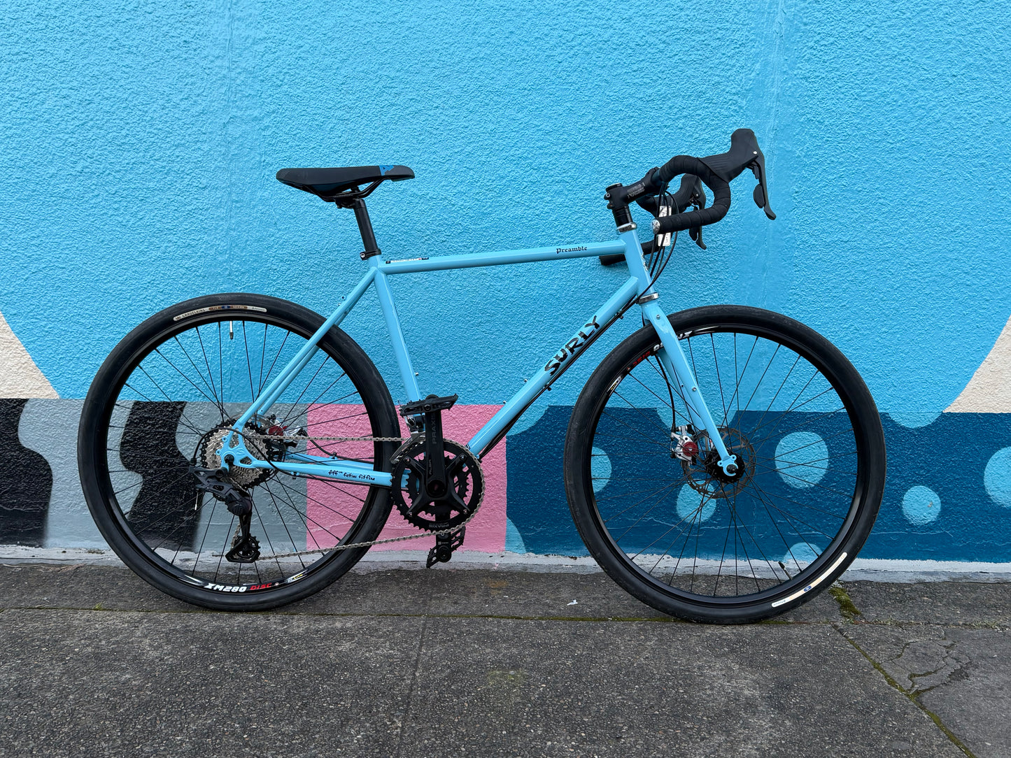 Surly Preamble Custom All-Road Bike Microshift Sword Praxis 2x10 Monkeyflower medium.