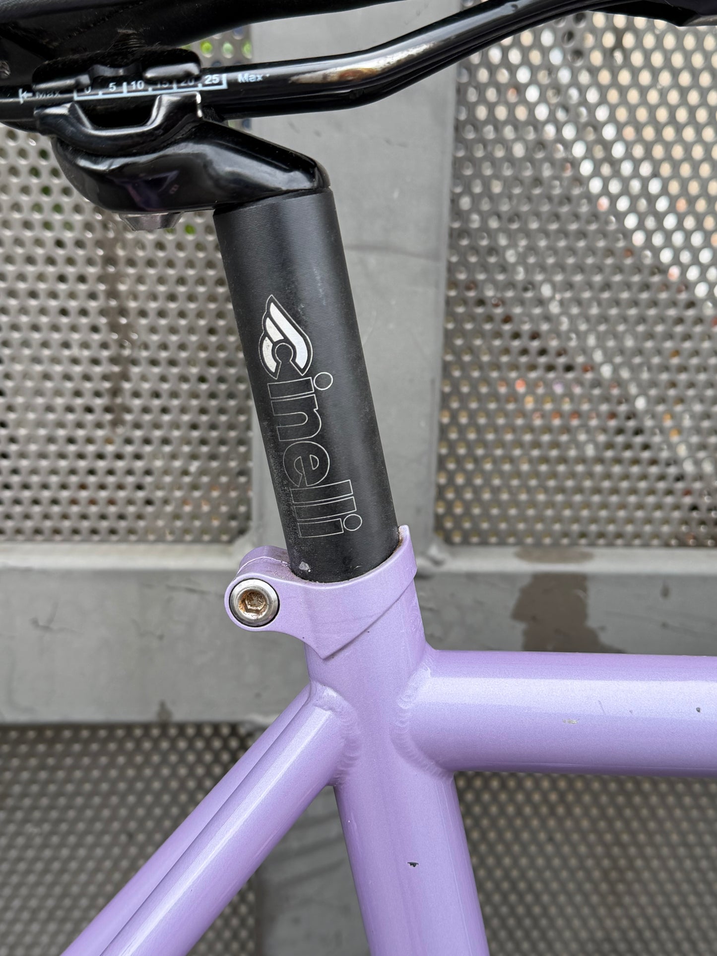 All City big block 49 cm fixed gear bike lavender custom refurbished