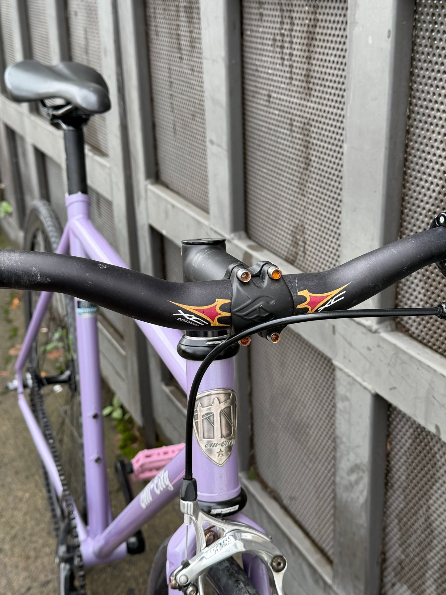 All City big block 49 cm fixed gear bike lavender custom refurbished