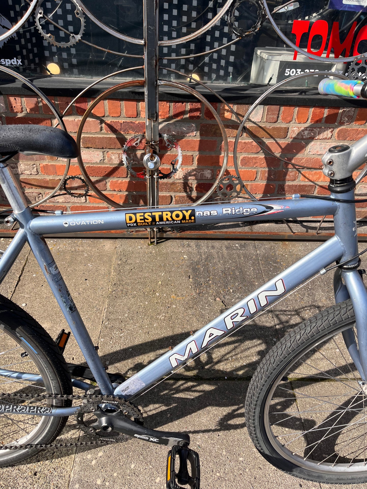 Marin Bolinas Ridge bike 20” frame 1x8 speed custom refurbished.