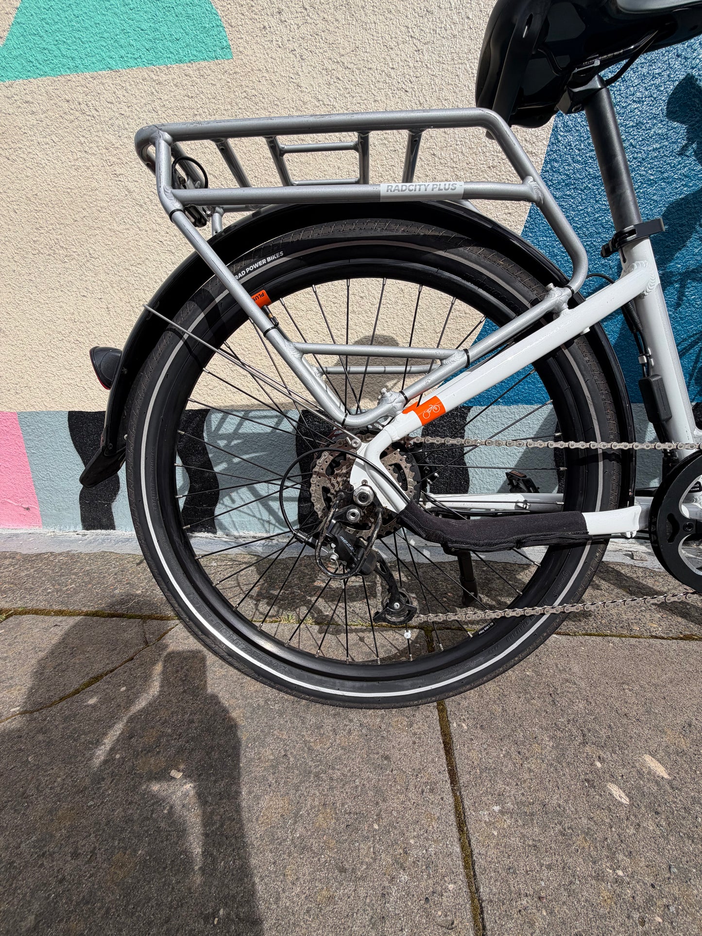 RadPower e-bike RadCity5 Low step thru White electric assist bicycle custom refurbished