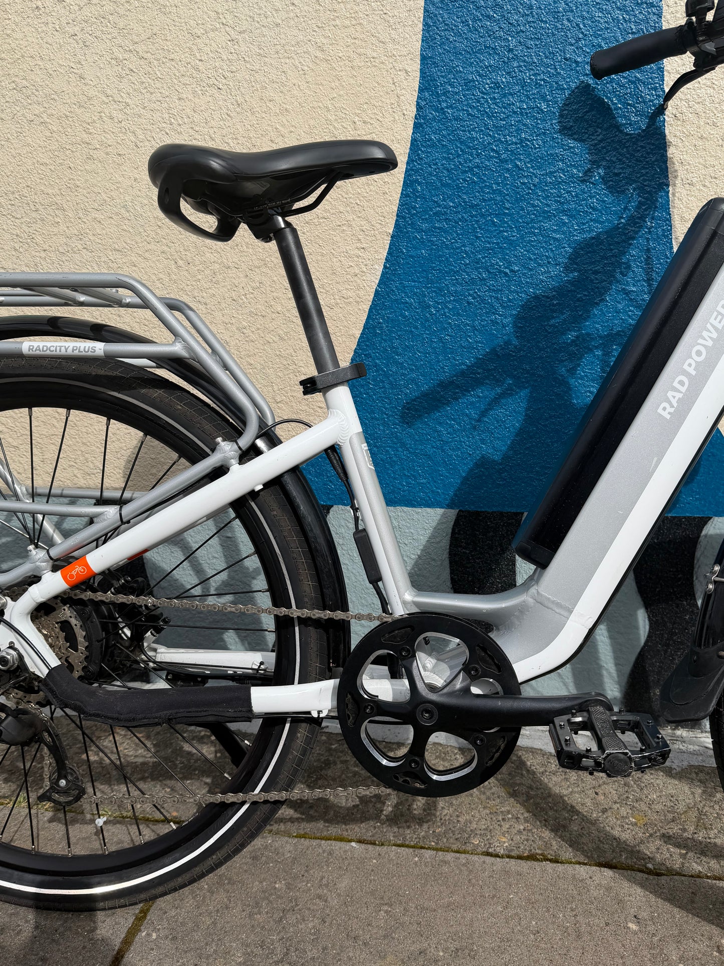 RadPower e-bike RadCity5 Low step thru White electric assist bicycle custom refurbished