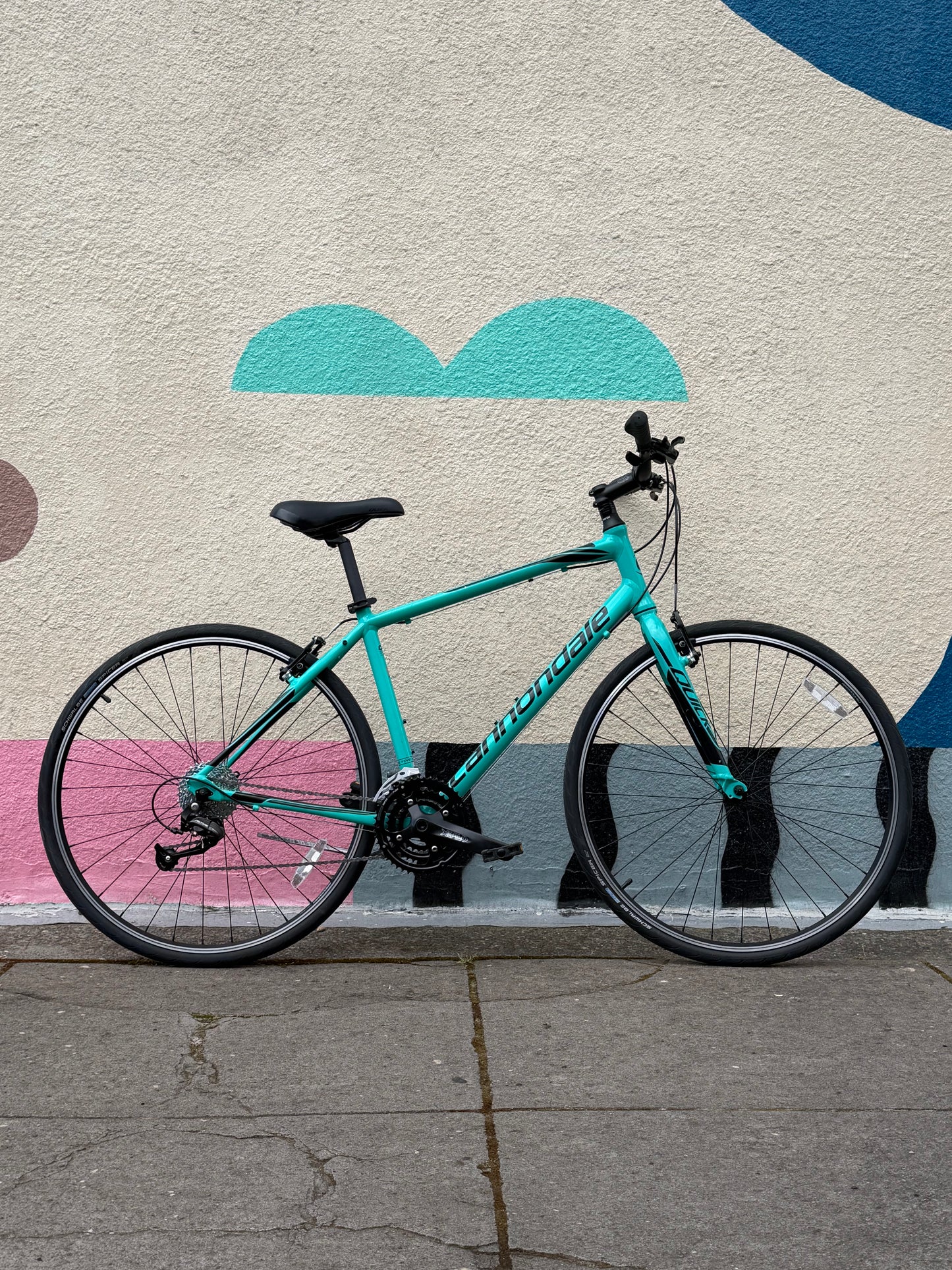 Cannondale C4 commuter TEAL hybrid bike large custom refurbished