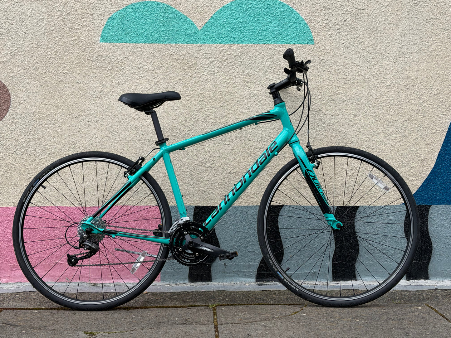 Cannondale C4 commuter TEAL hybrid bike large custom refurbished